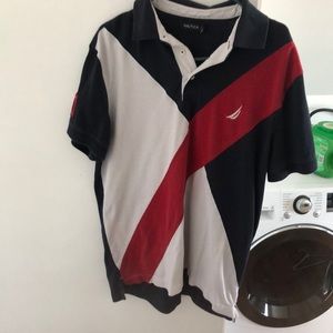 Nautical three button polo